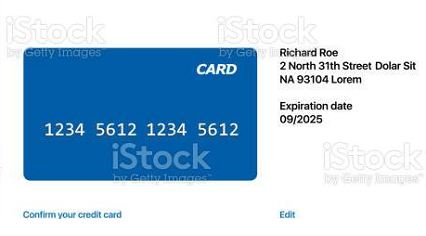 credit-card details