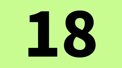 eighteen