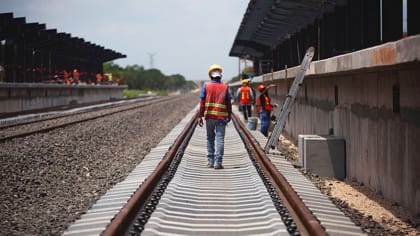 on track