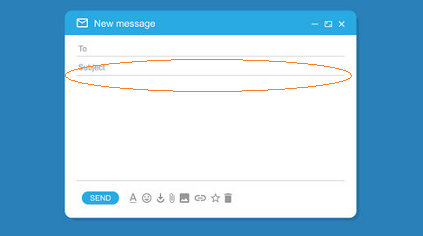 subject line